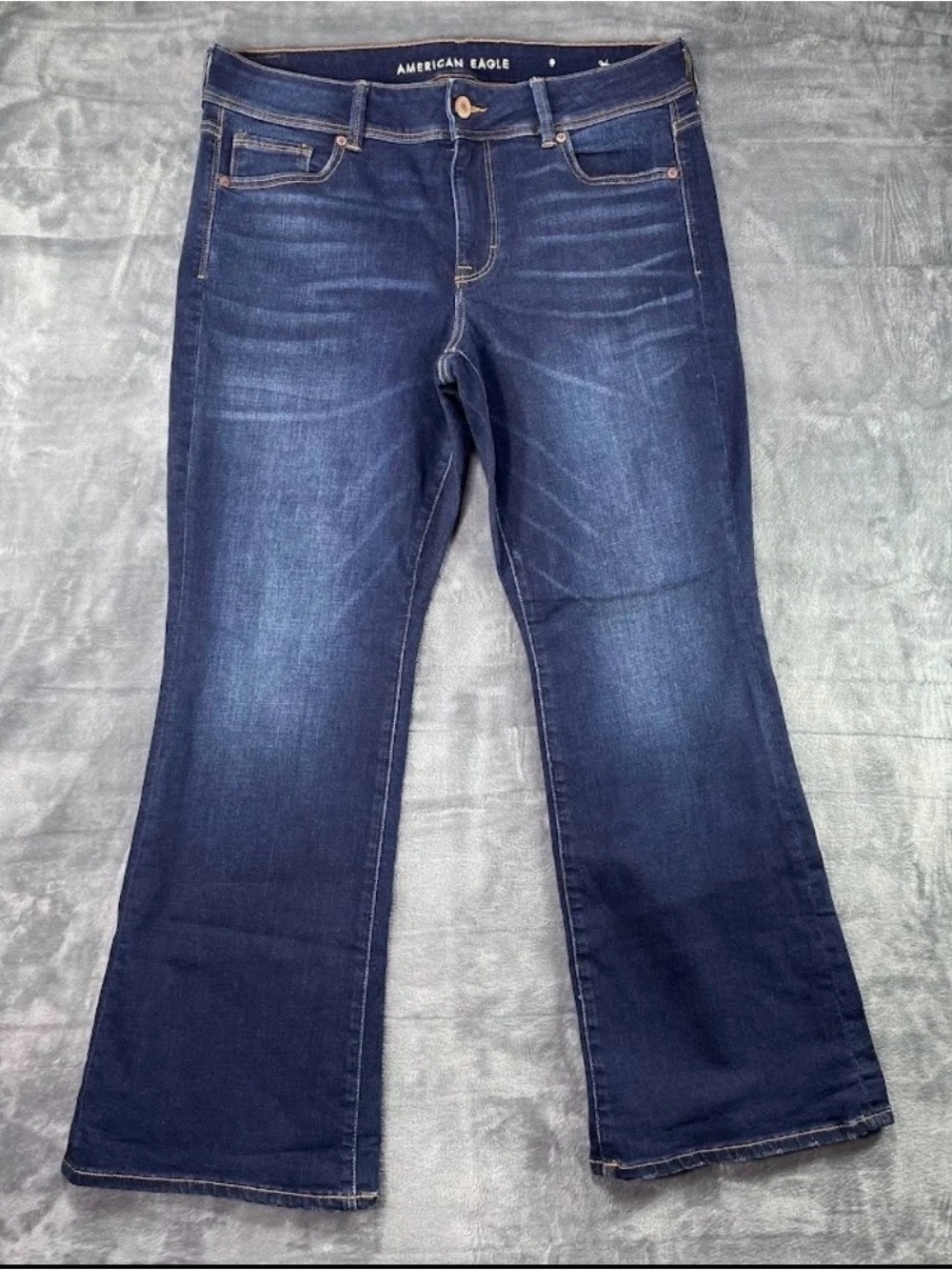 American Eagle Outfitters Dark Blue Flare Jeans